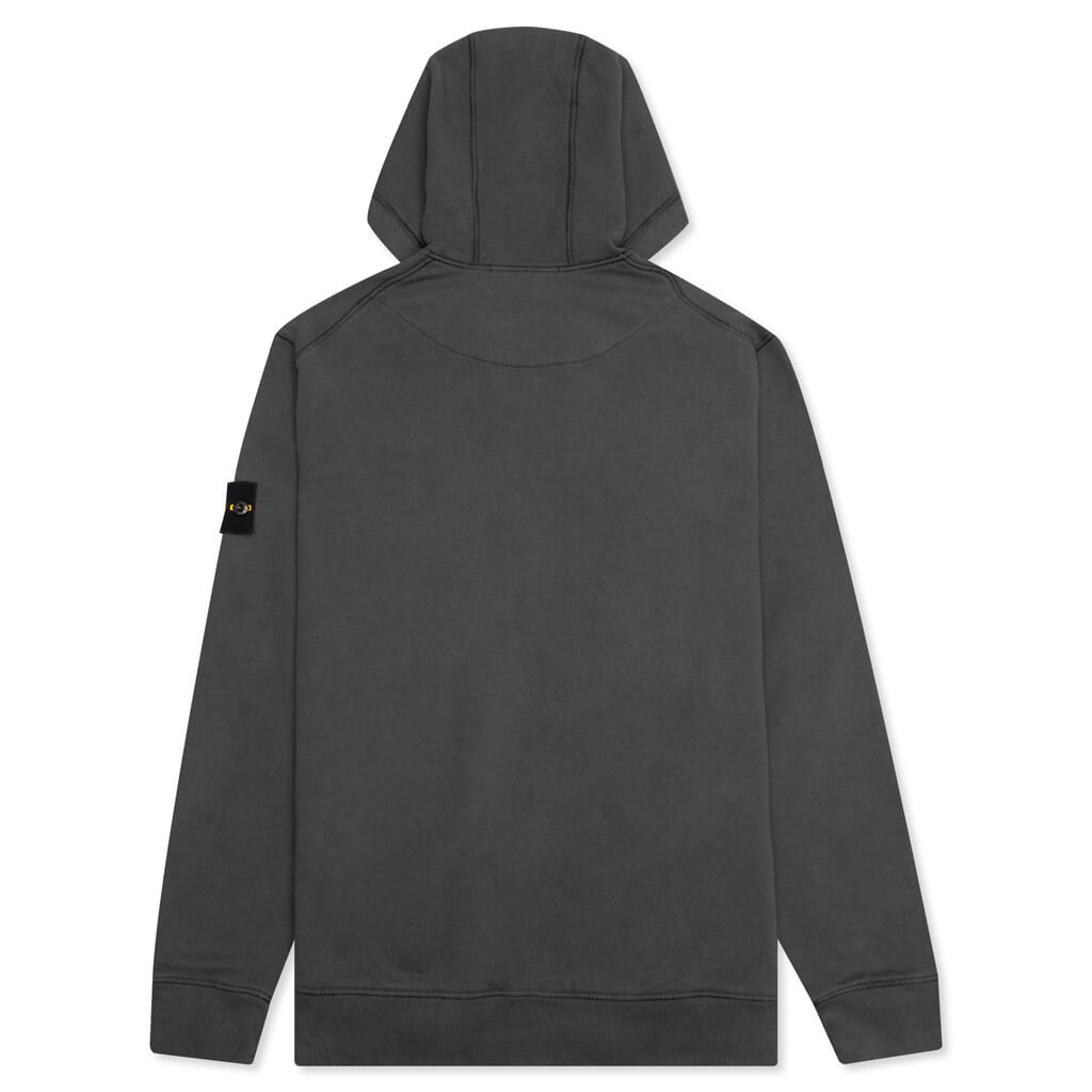 Stone Island Hooded Full Zip Sweatshirt 64220 - Charcoal