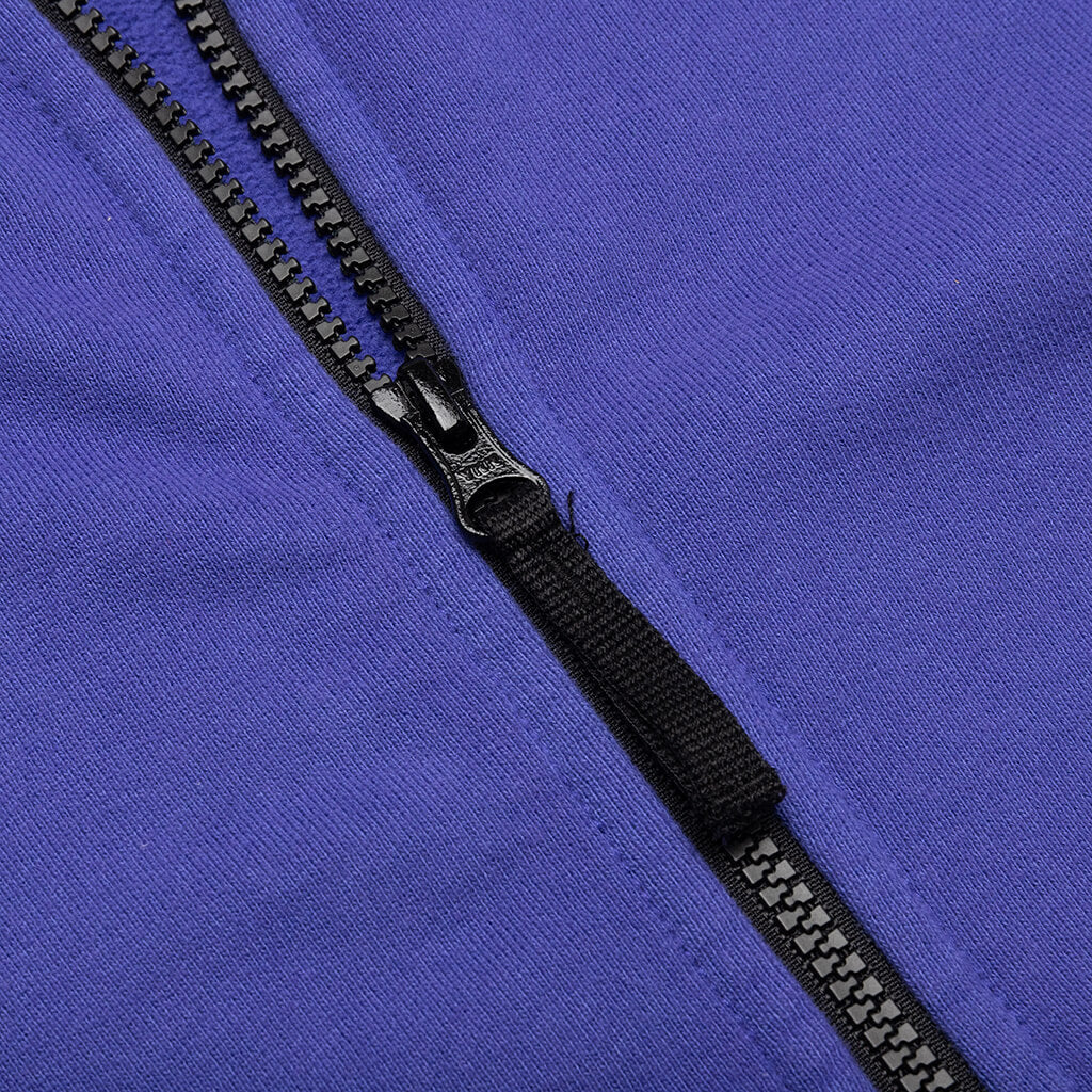 Stone Island Hooded Full Zip Sweatshirt 64220 - Periwinkle