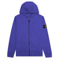 Stone Island Hooded Full Zip Sweatshirt 64220 - Periwinkle