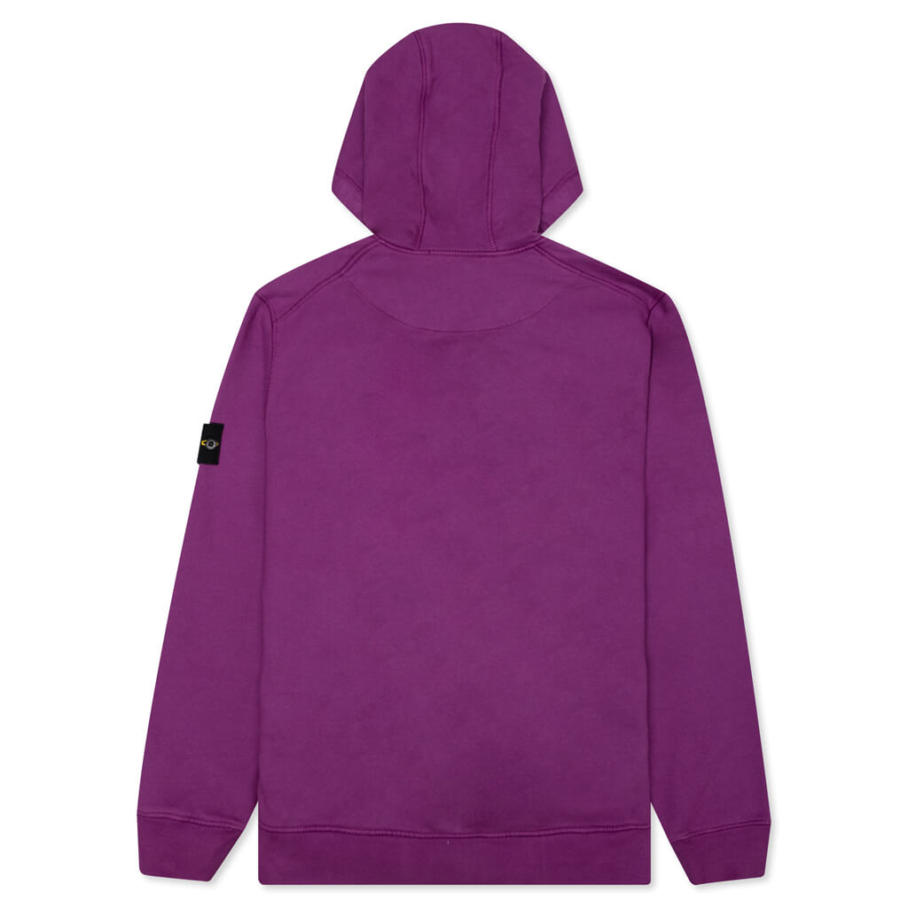 Stone Island Hooded Full Zip Sweatshirt 64220 - Purple