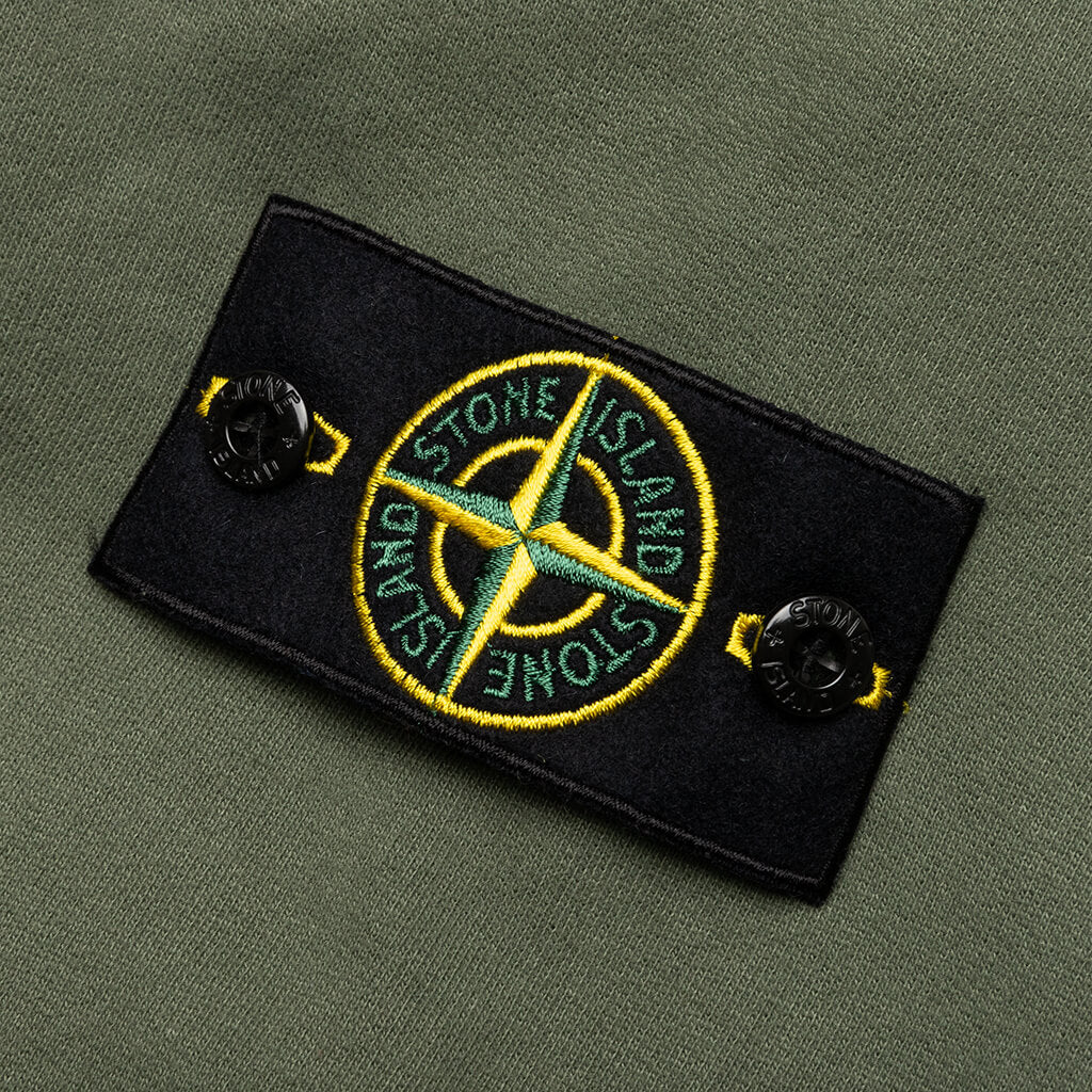 Stone Island Hooded Full Zip Sweatshirt 64220 - Sage Green