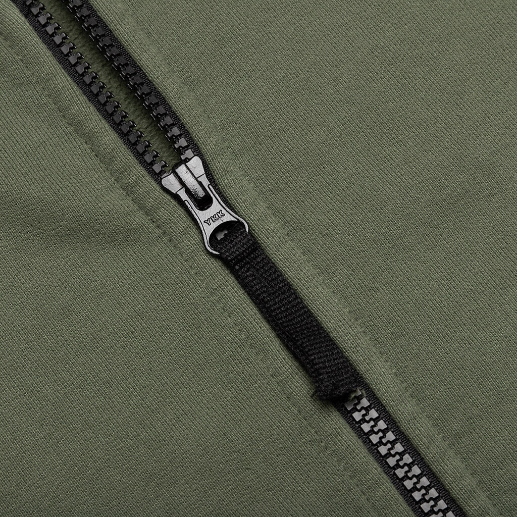 Stone Island Hooded Full Zip Sweatshirt 64220 - Sage Green
