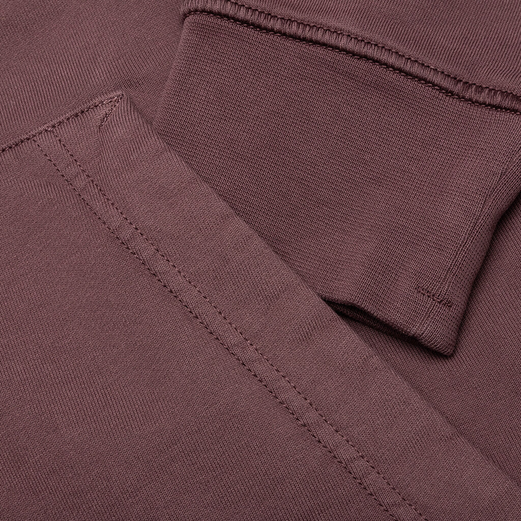 Stone Island Full Zip Hooded Sweatshirt 64251 - Dark Burgundy