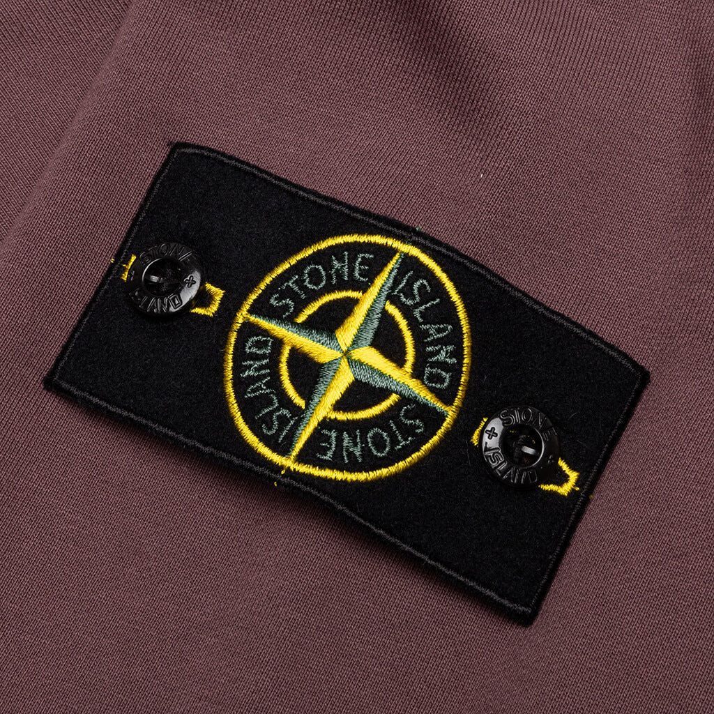 Stone Island Full Zip Hooded Sweatshirt 64251 - Dark Burgundy