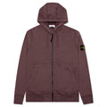 Stone Island Full Zip Hooded Sweatshirt 64251 - Dark Burgundy