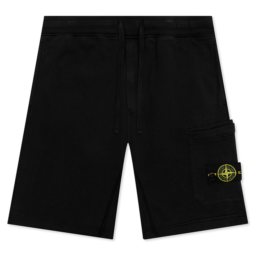 Stone Island Fleece Shorts 64620 - Black