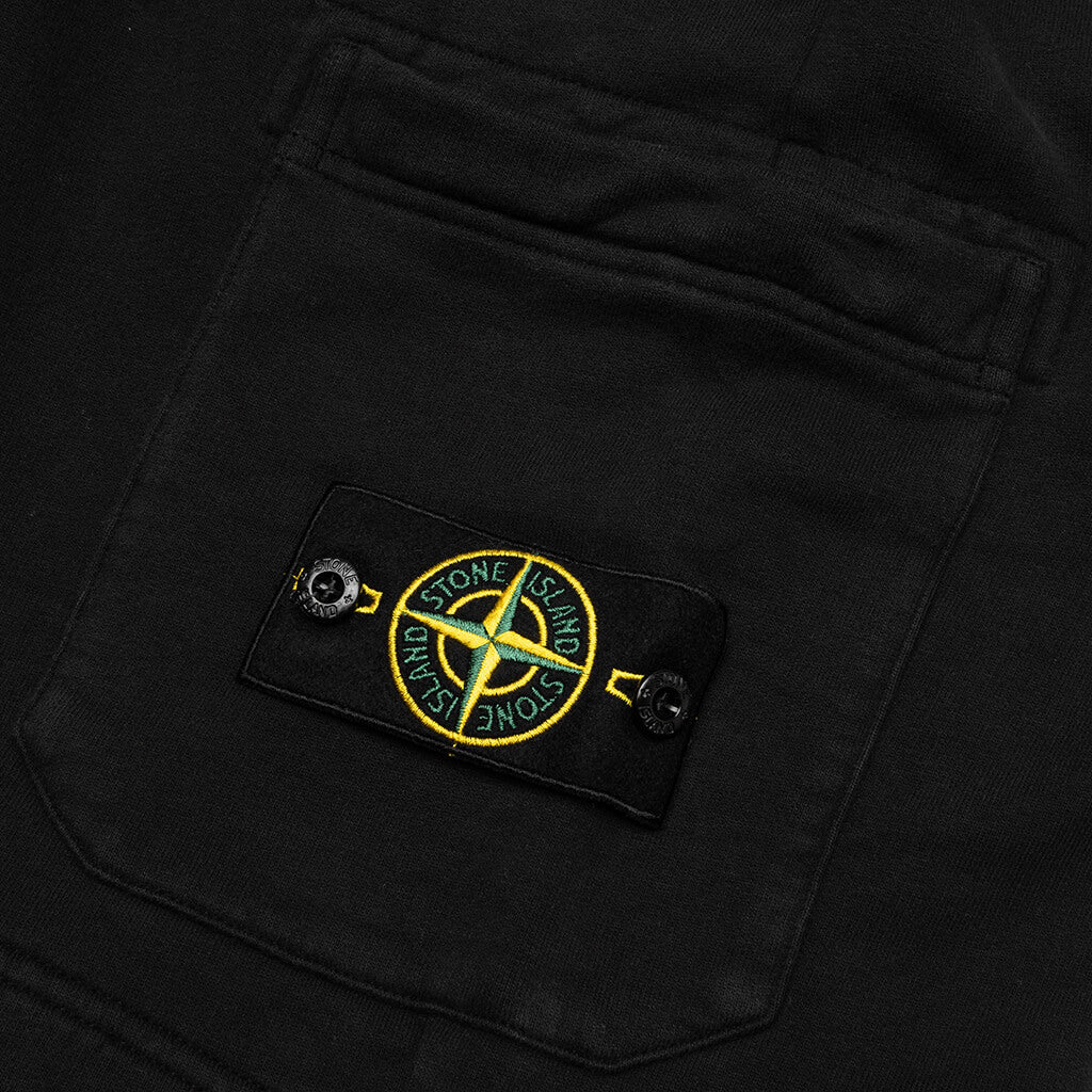 Stone Island Fleece Shorts 64620 - Black