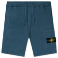 Stone Island Fleece Shorts 64620 - Cobalt Blue