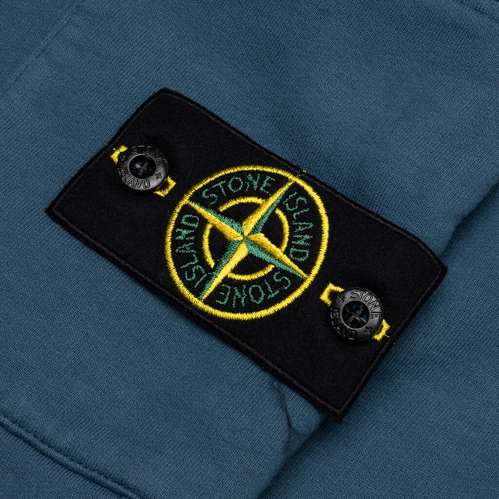 Stone Island Fleece Shorts 64620 - Cobalt Blue