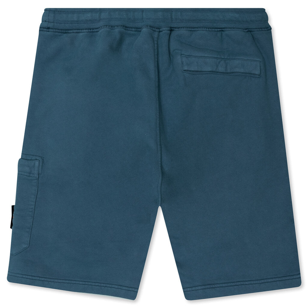 Stone Island Fleece Shorts 64620 - Cobalt Blue