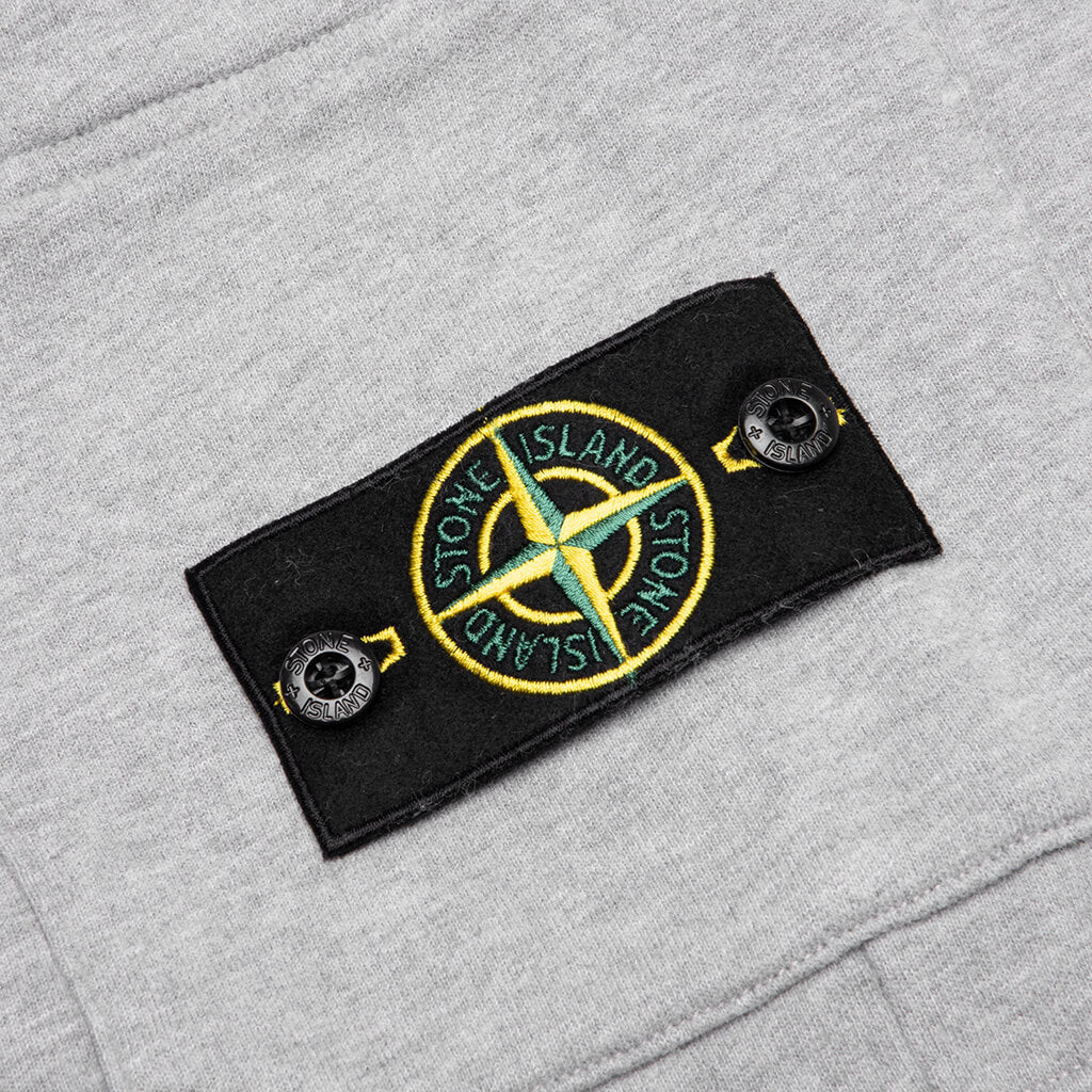 Stone Island Fleece Shorts 64620 - Melange Grey