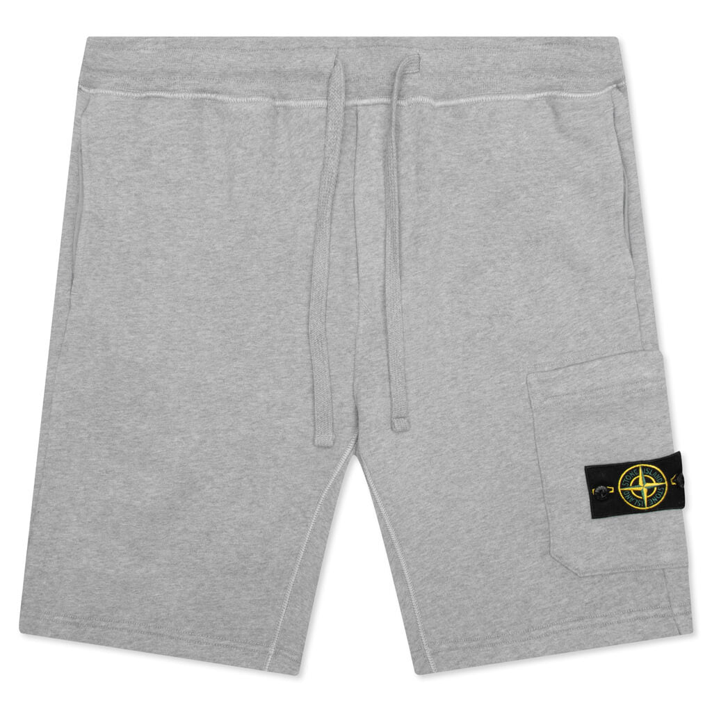 Stone Island Fleece Shorts 64620 - Melange Grey