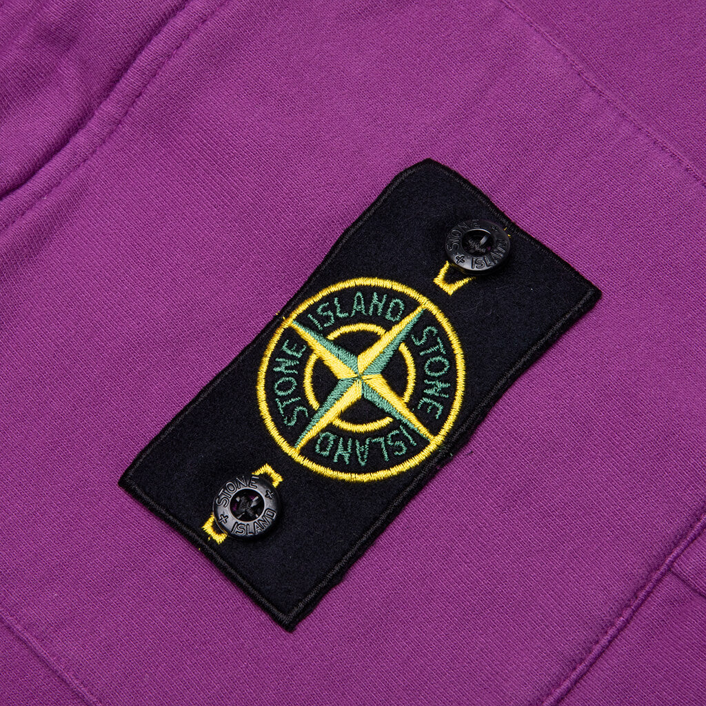 Stone Island Fleece Shorts 64620 - Purple