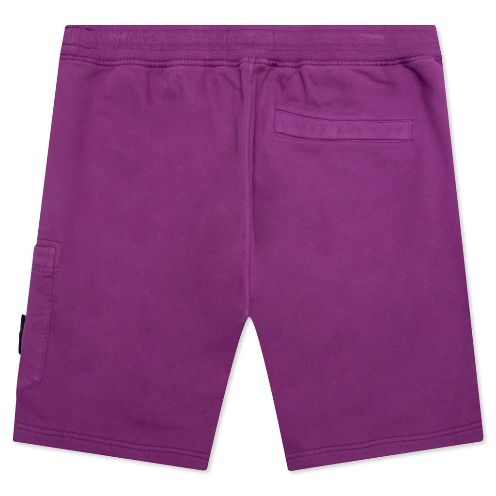 Stone Island Fleece Shorts 64620 - Purple