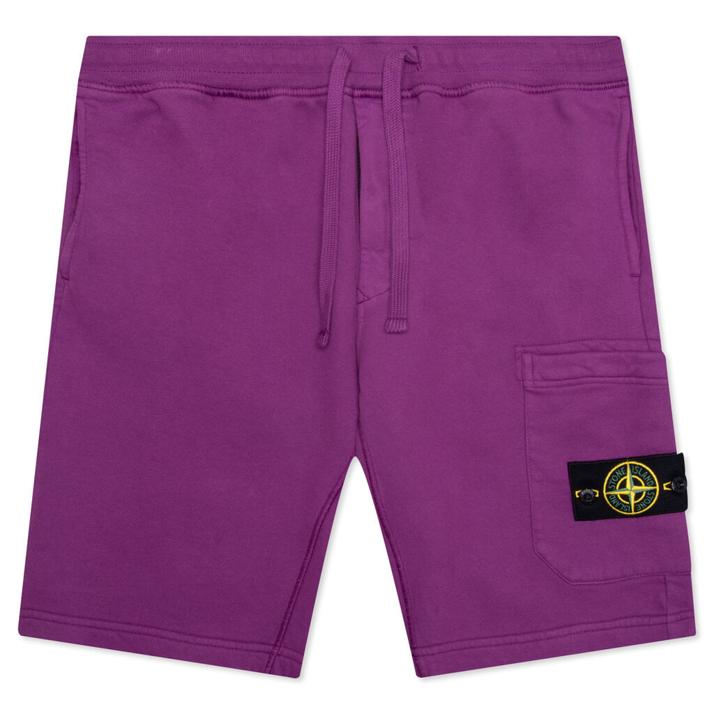 Stone Island Fleece Shorts 64620 - Purple