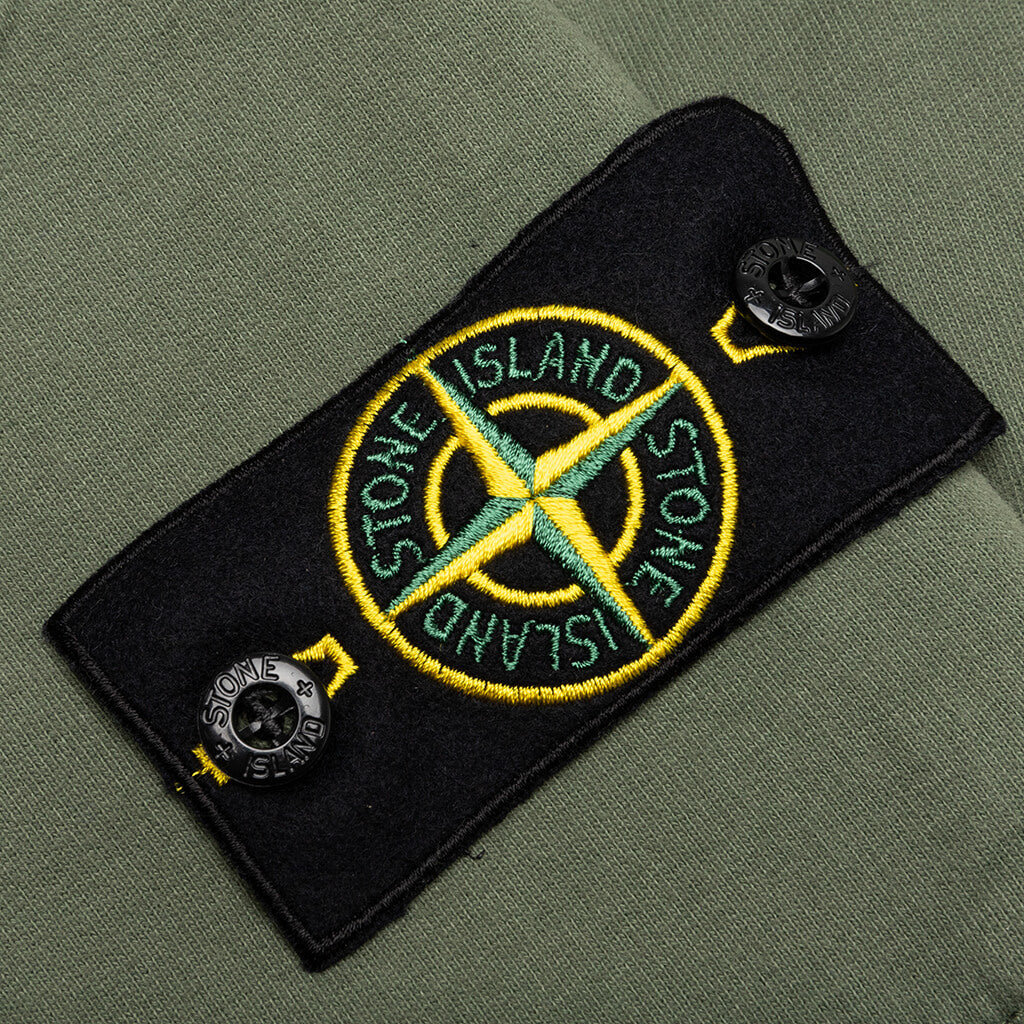 Stone Island Fleece Shorts 64620 - Sage Green