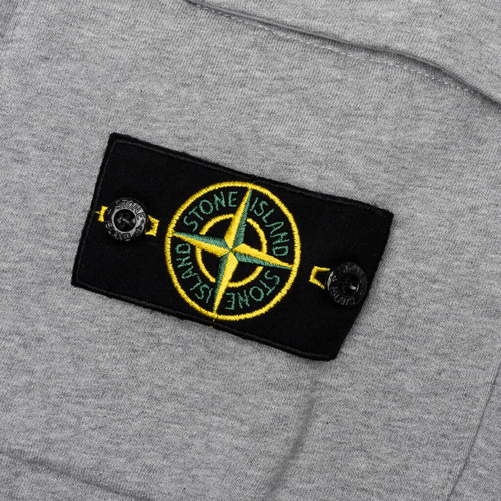 Stone Island Brushed Cargo Fleece Pants - Melange Grey