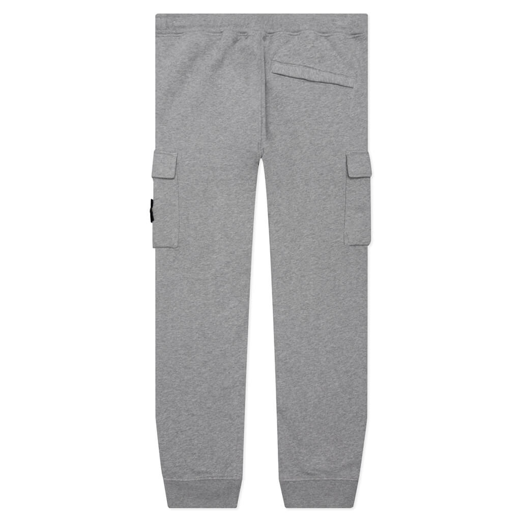 Stone Island Brushed Cargo Fleece Pants - Melange Grey