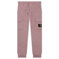 Stone Island Brushed Cargo Fleece Pants - Red Onion
