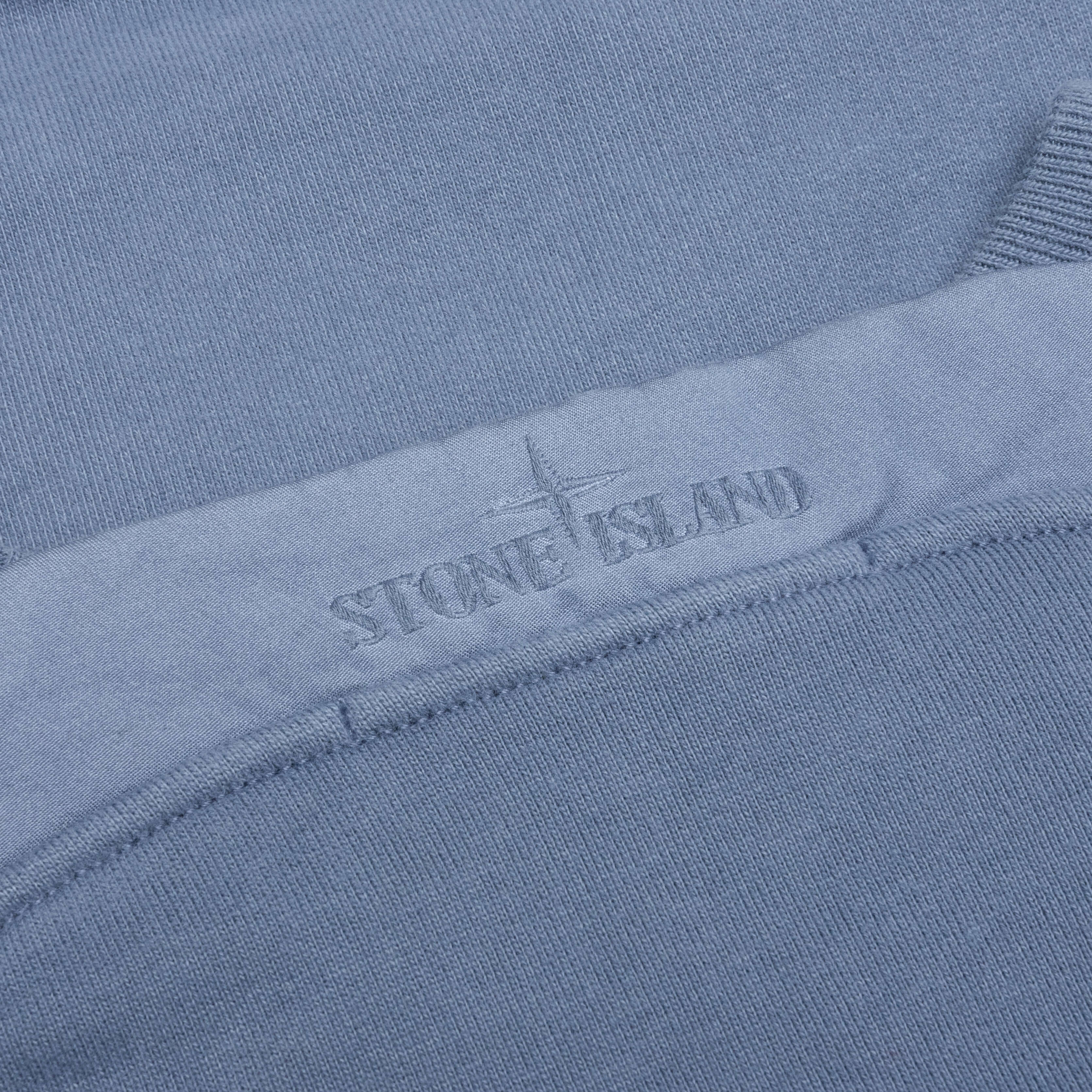 Stone Island Brushed Crewneck Sweatshirt - Avio Blue