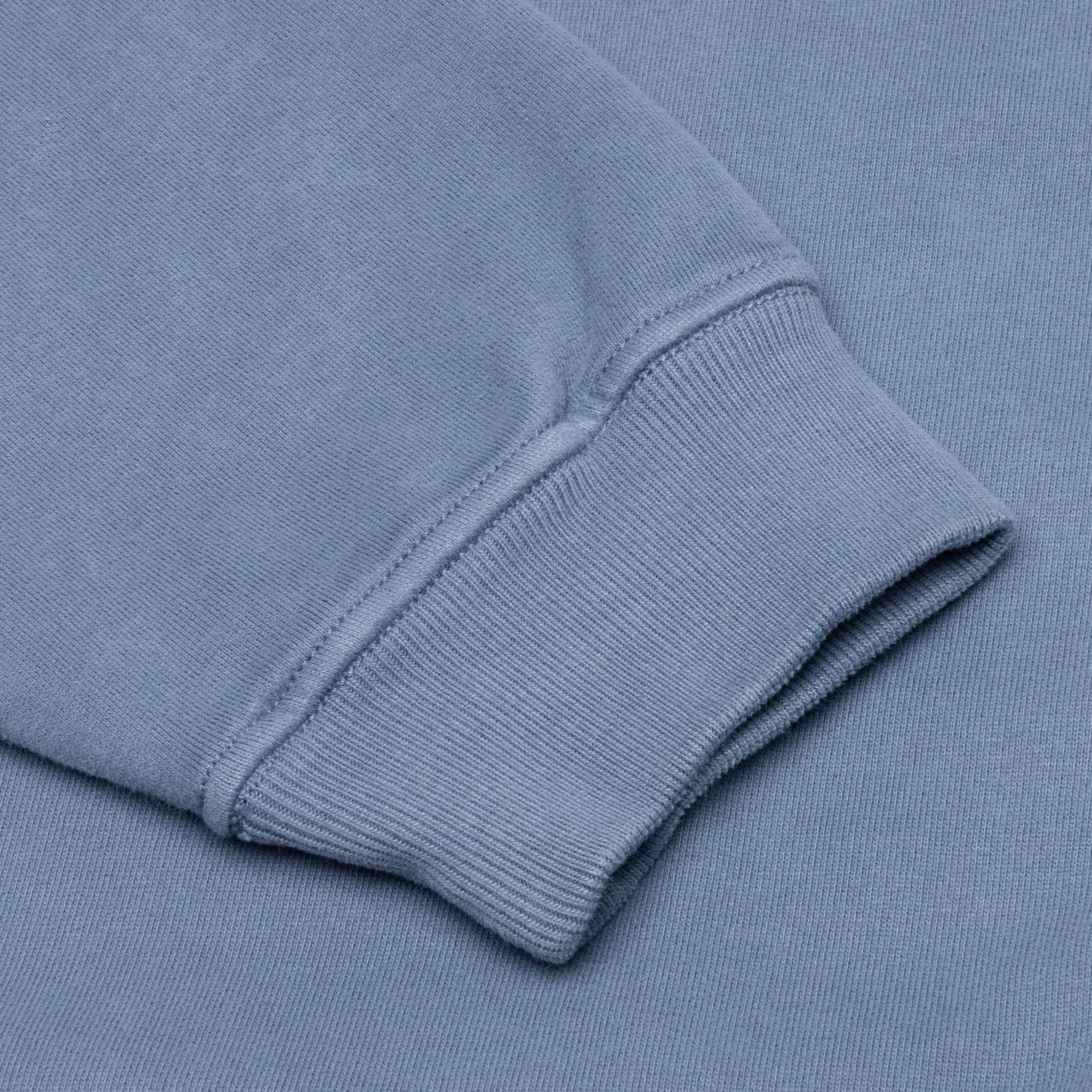Stone Island Brushed Crewneck Sweatshirt - Avio Blue
