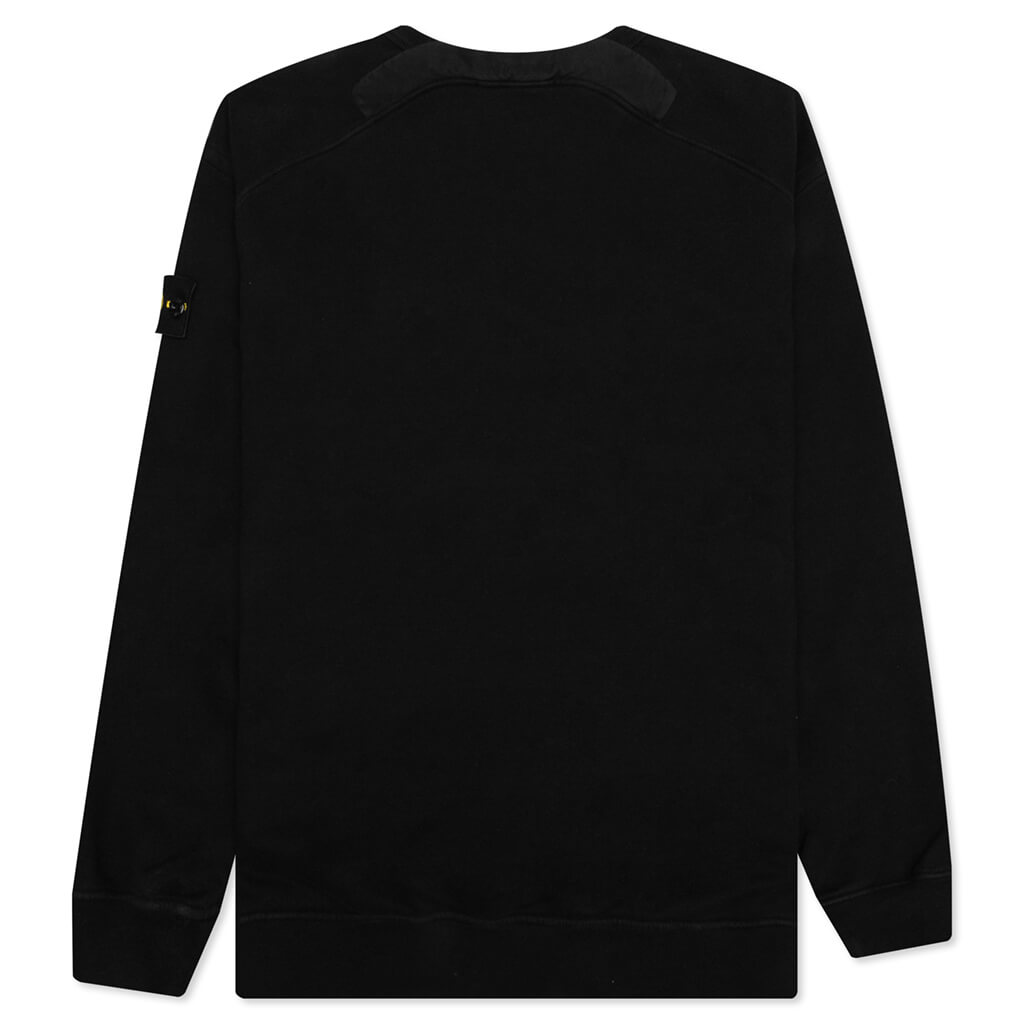 Stone Island Brushed Crewneck Sweatshirt - Black