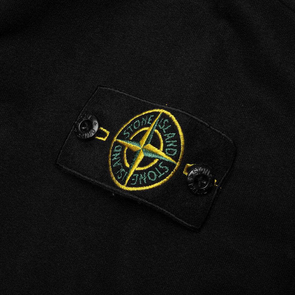 Stone Island Brushed Crewneck Sweatshirt - Black