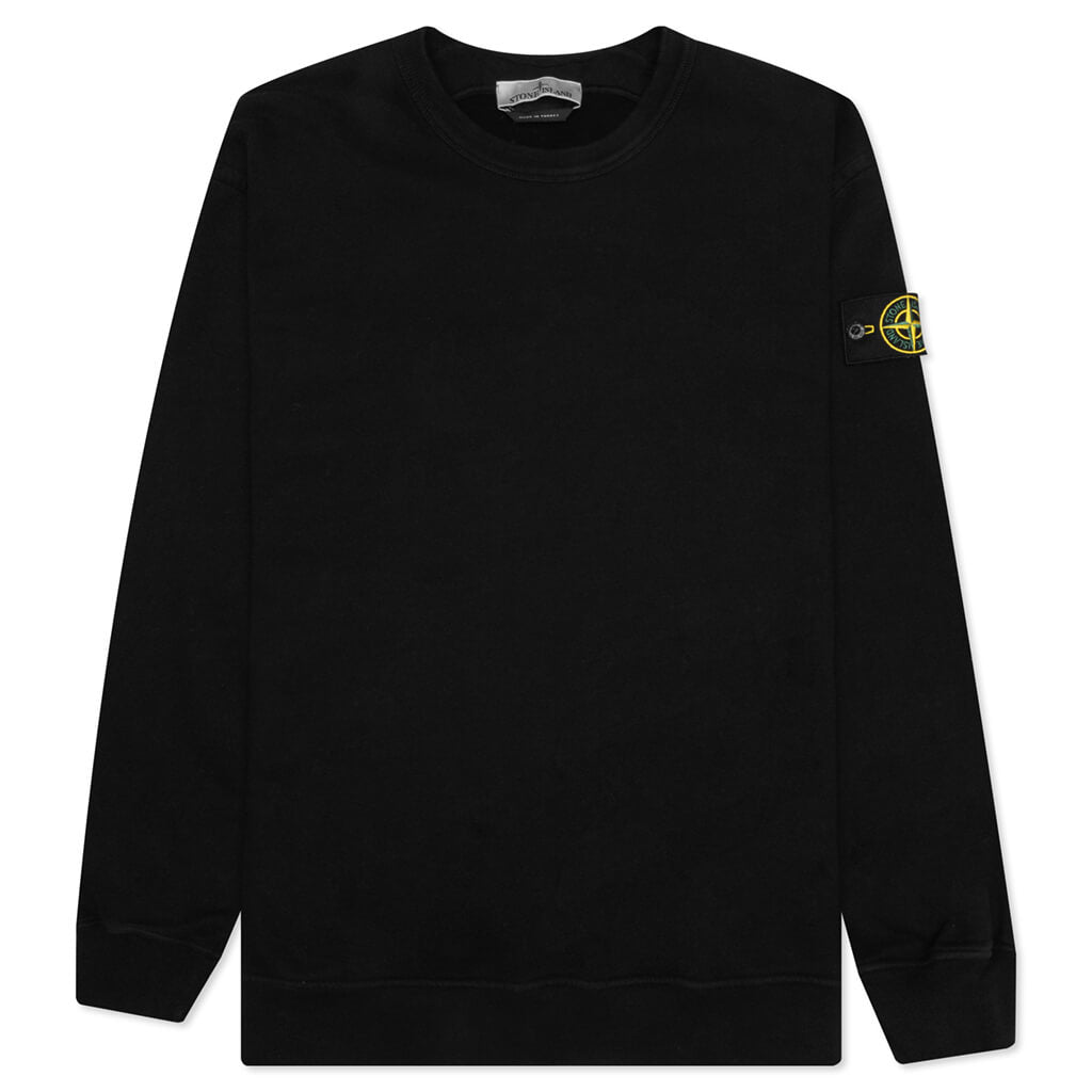 Stone Island Brushed Crewneck Sweatshirt - Black