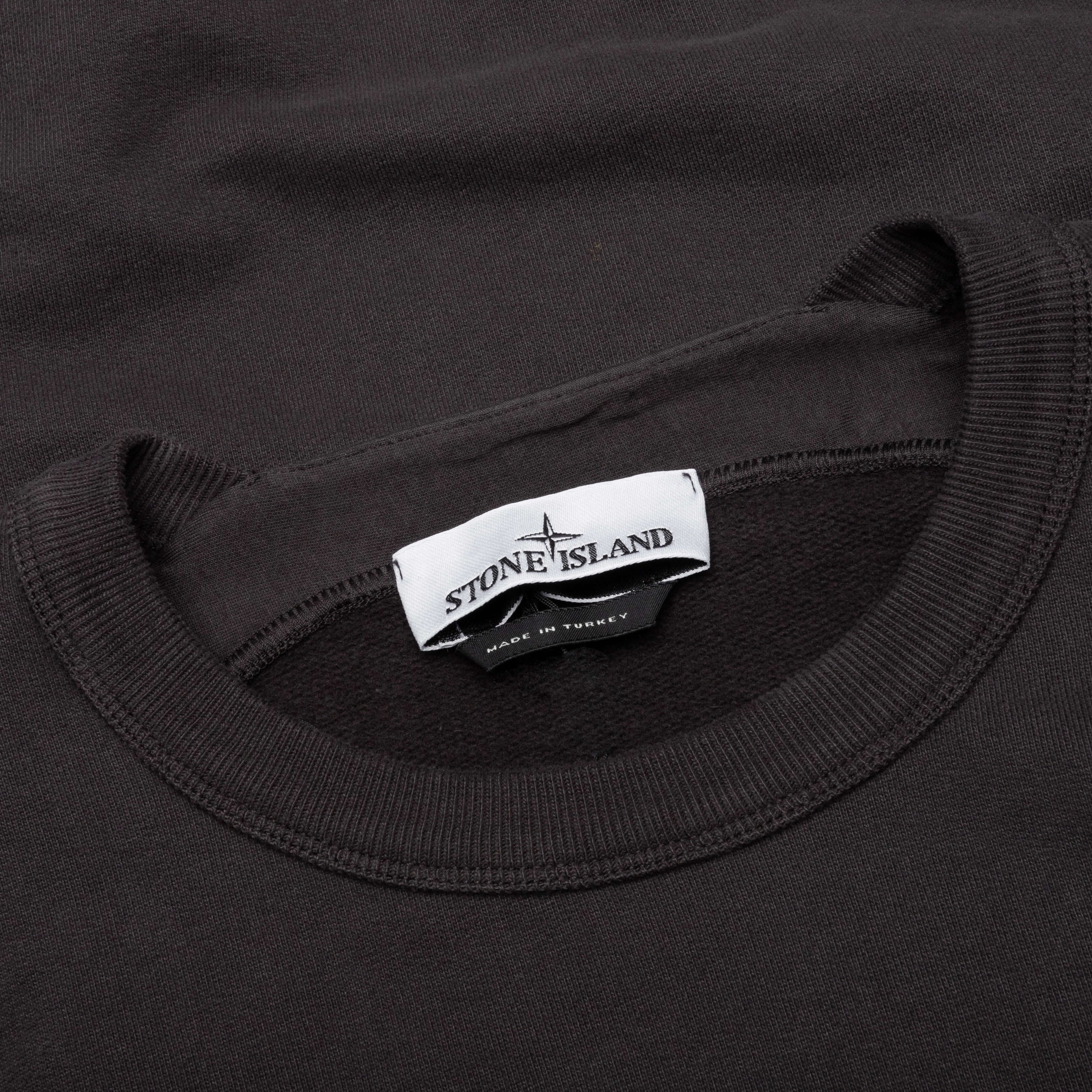 Stone Island Brushed Crewneck Sweatshirt - Charcoal