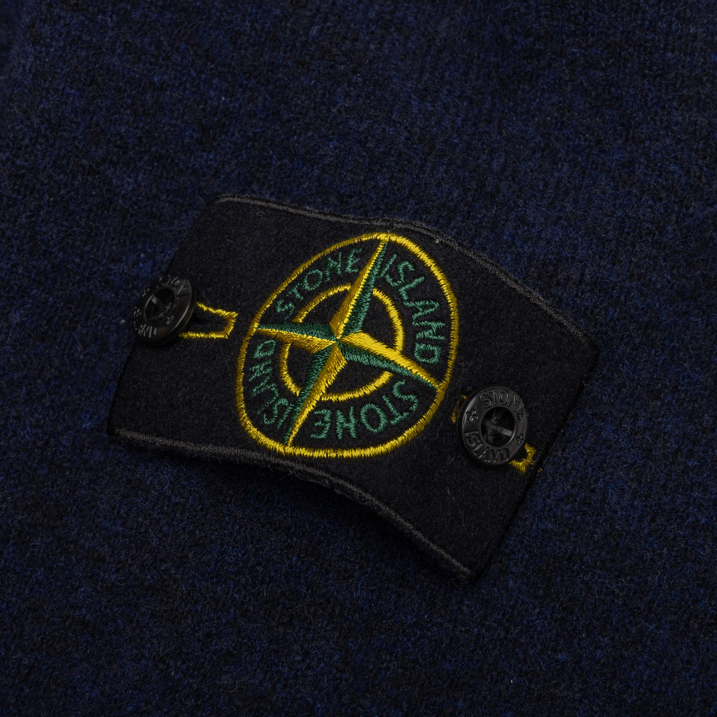 Stone Island Crewneck Knit Sweater - Navy Blue