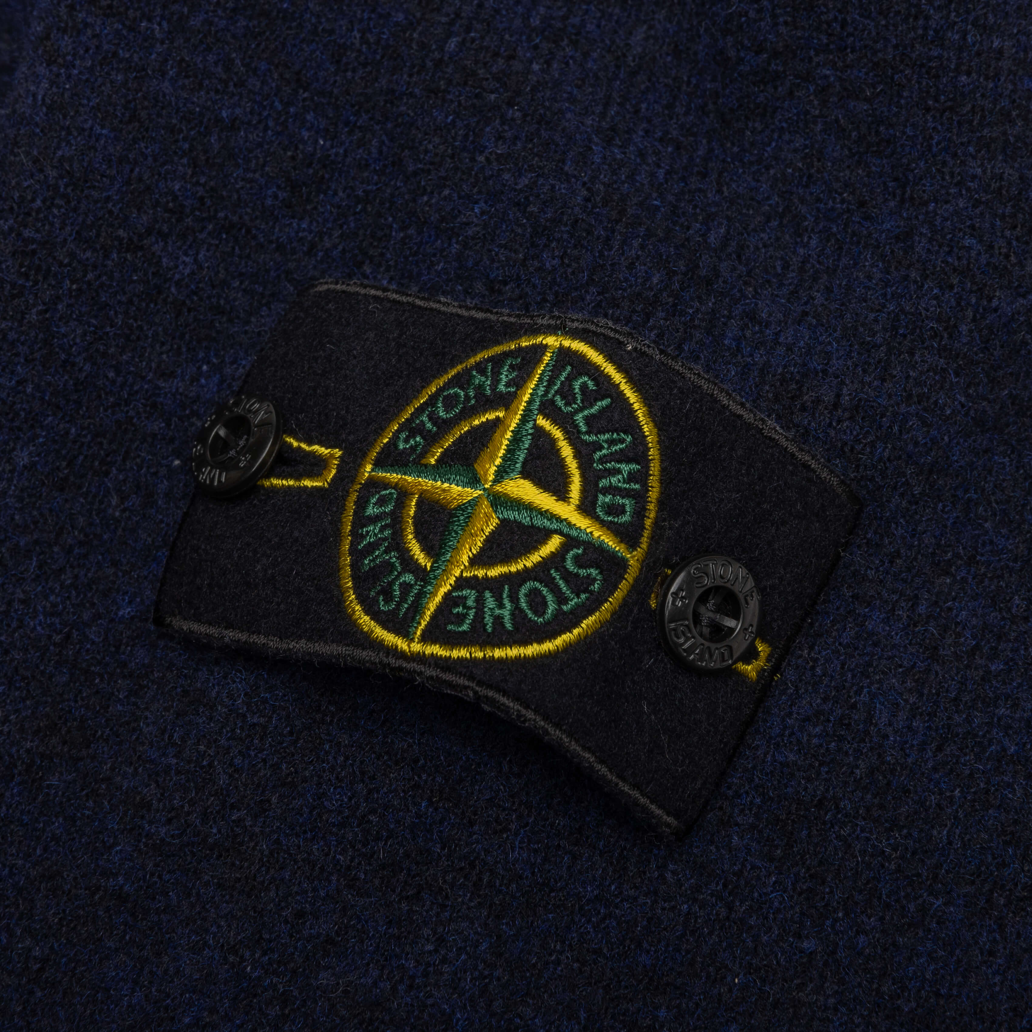 Stone Island Crewneck Knit Sweater - Navy Blue