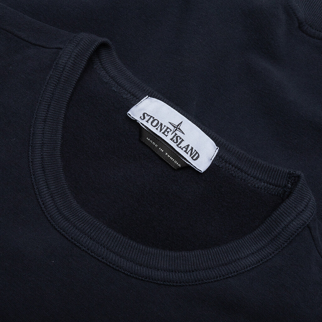 Stone Island Crewneck Sweatshirt - Navy Blue