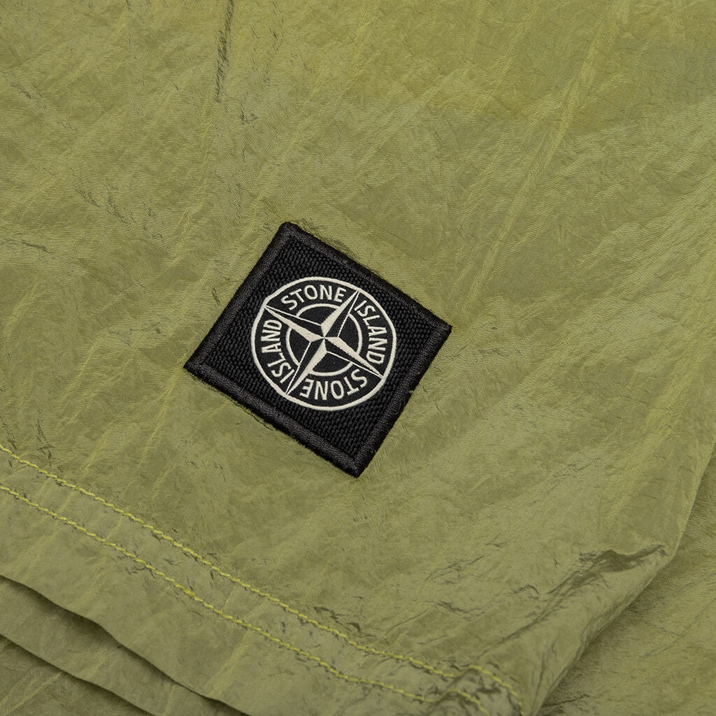 Stone Island Econyl Regenerated Nylon Swim Trunks - Lemon