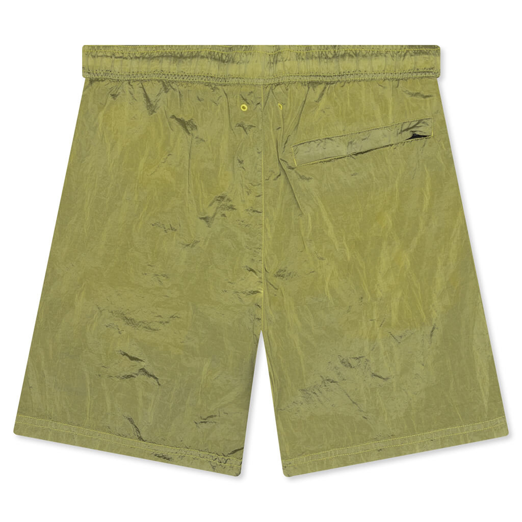 Stone Island Econyl Regenerated Nylon Swim Trunks - Lemon