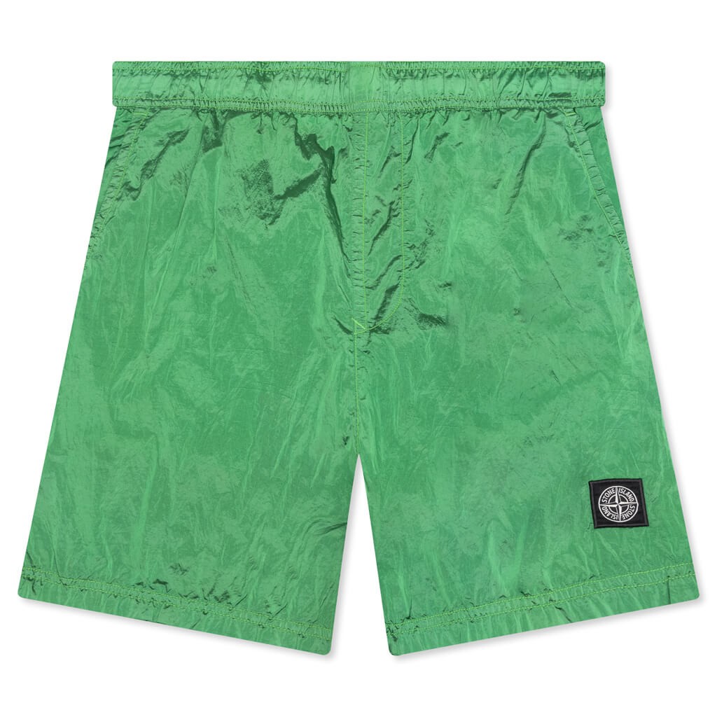 Stone Island Econyl Regenerated Nylon Swim Trunks - Light Green
