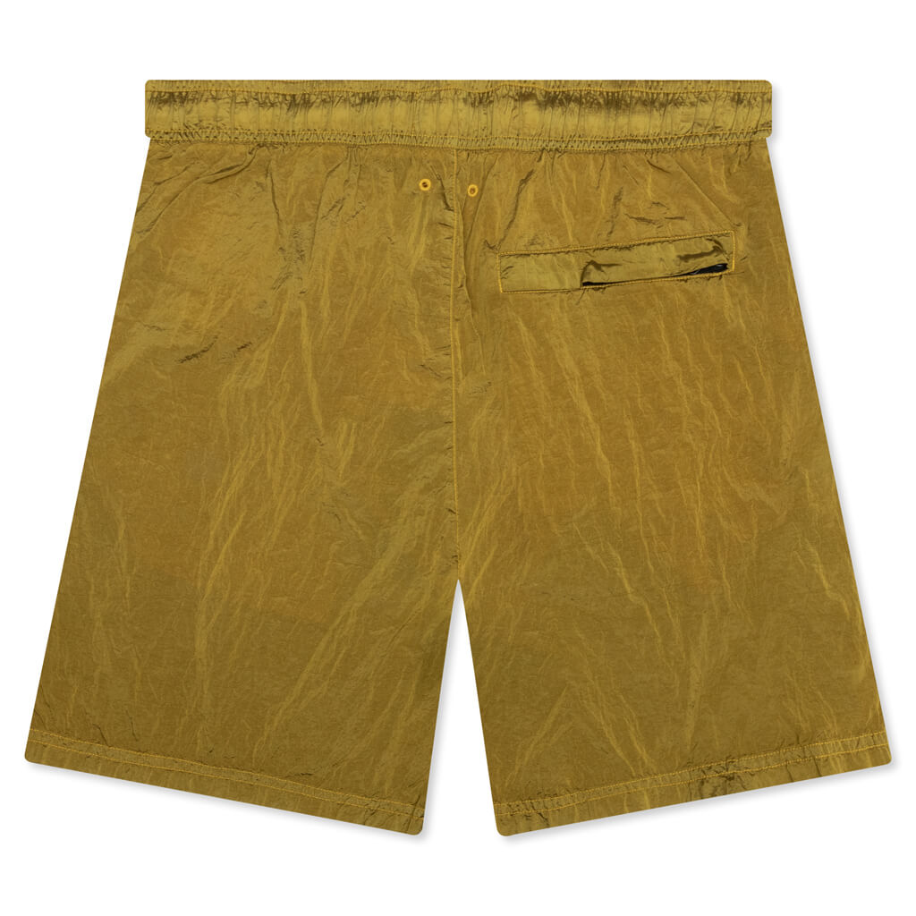Stone Island Econyl Regenerated Nylon Swim Trunks - Yellow