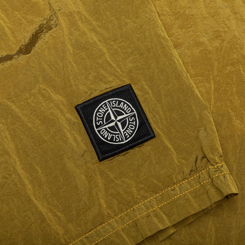 Stone Island Econyl Regenerated Nylon Swim Trunks - Yellow