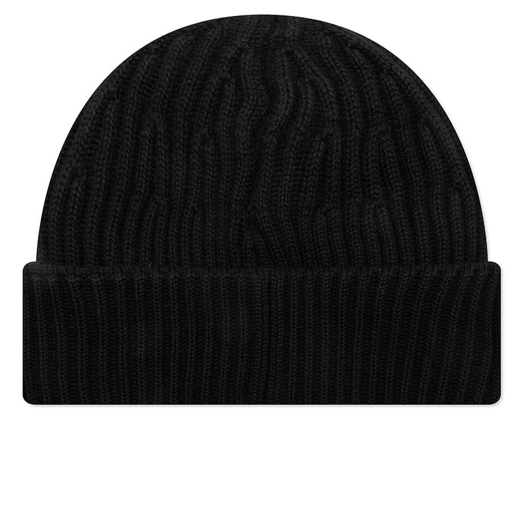 Stone Island Full Rib Wool Beanie - Black
