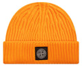 Stone Island Full Rib Wool Beanie - Yellow