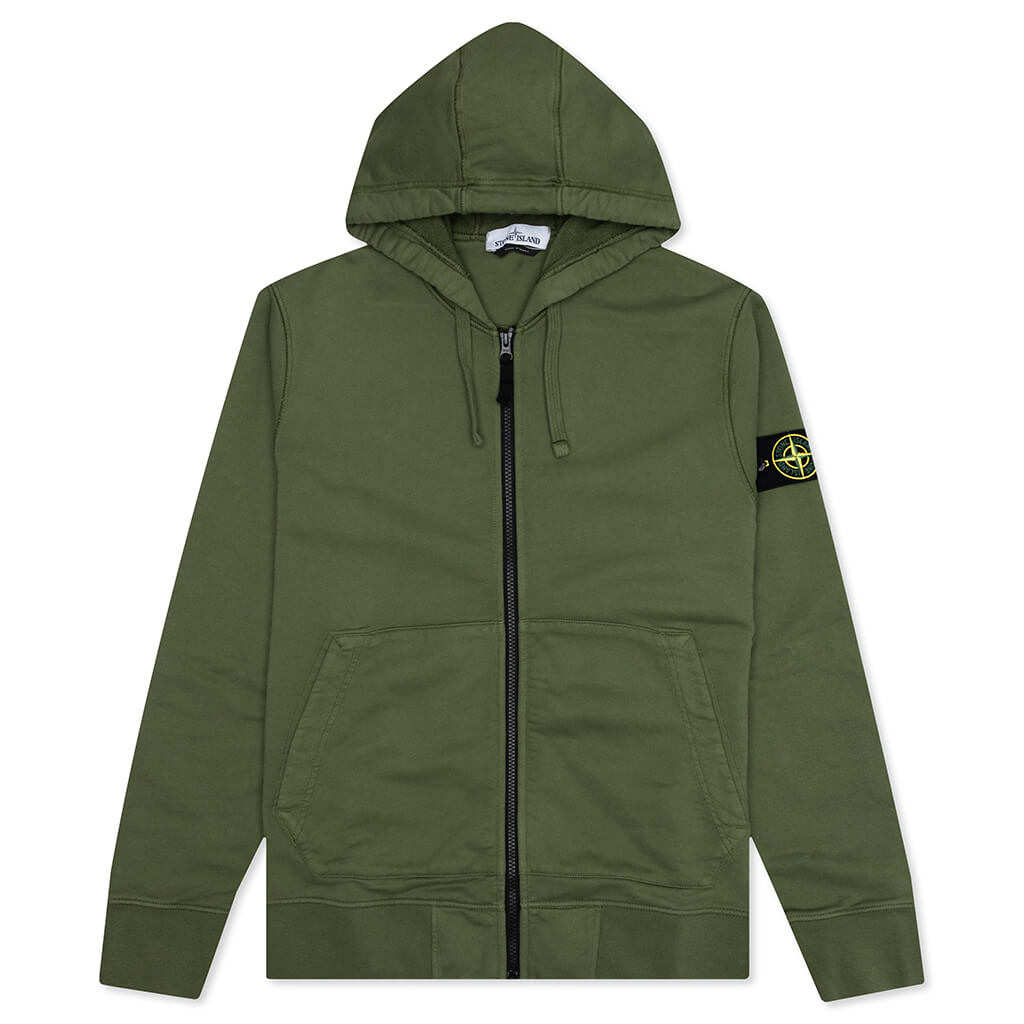 Stone Island Hooded Track Top 64251 - Olive