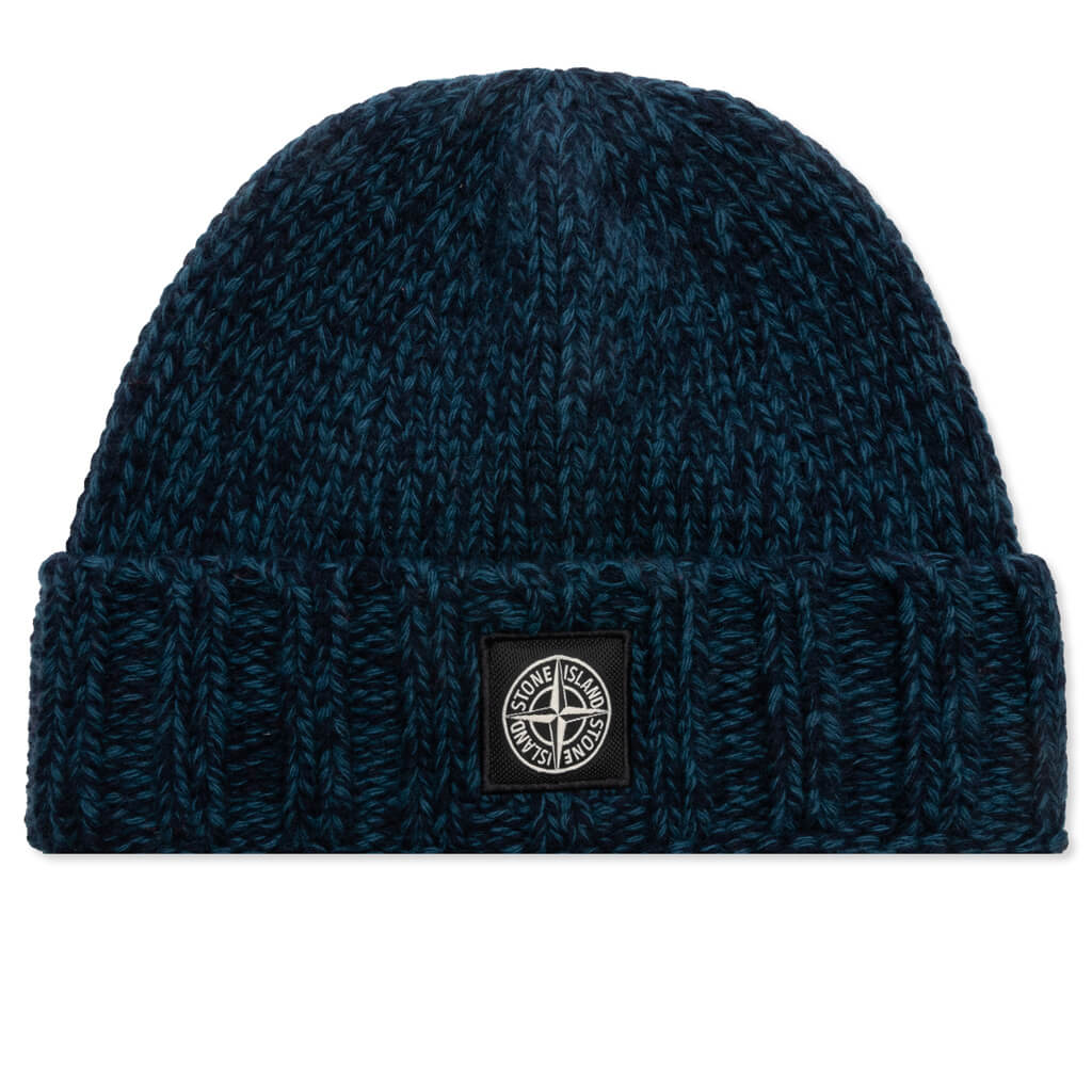 Stone Island Knit Beanie - Navy