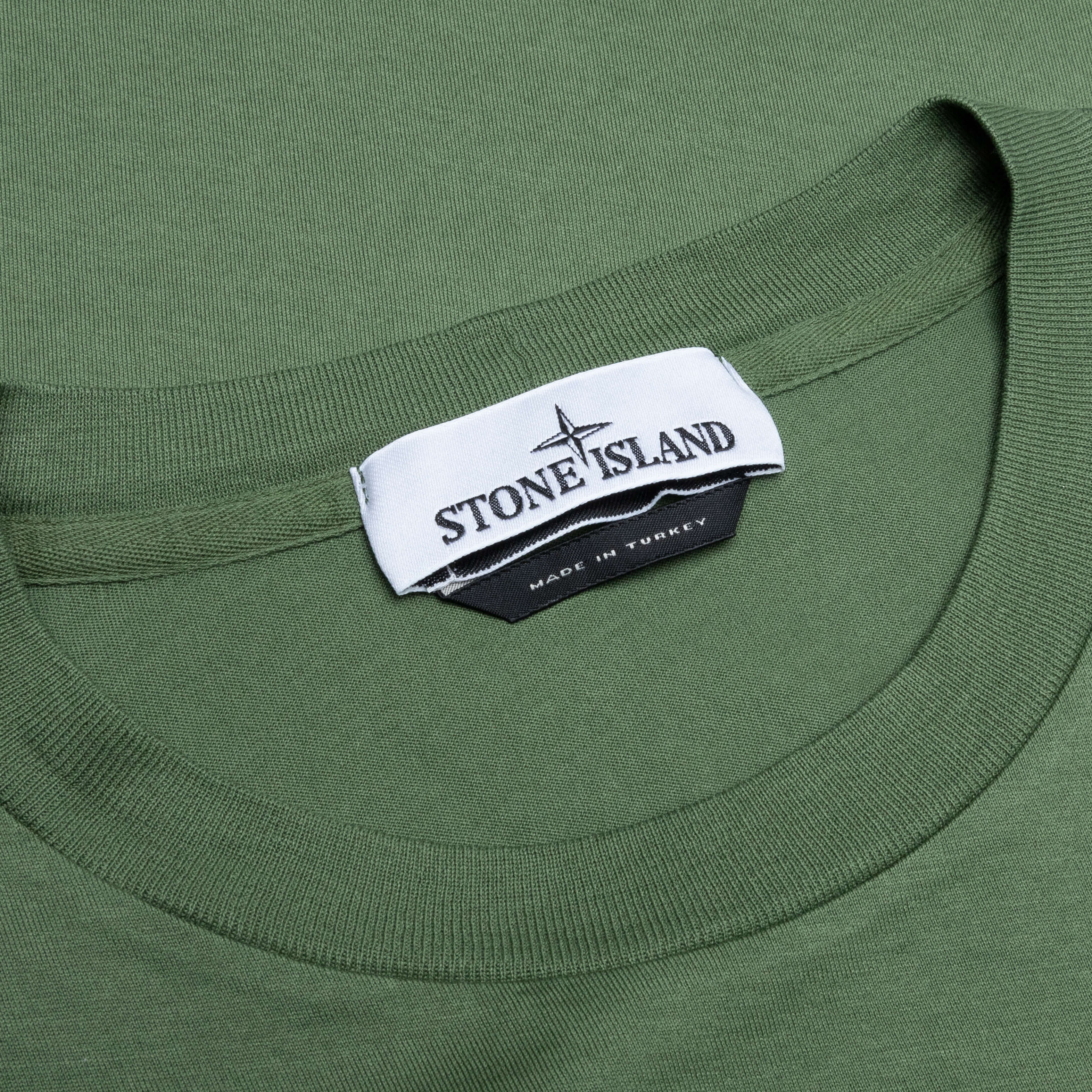 Stone Island Long Sleeve T-Shirt - Olive Green