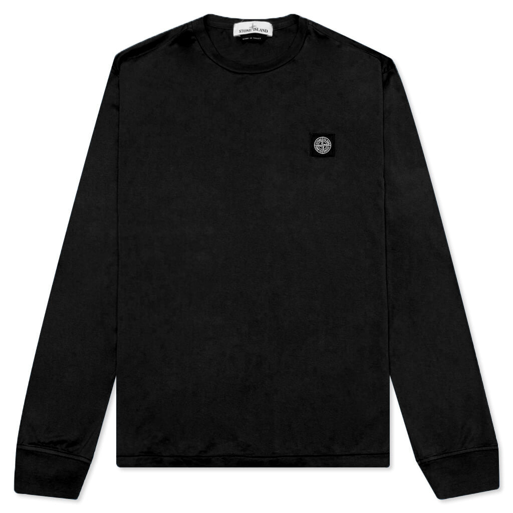 Stone Island Patch Logo L/S Tee - Black