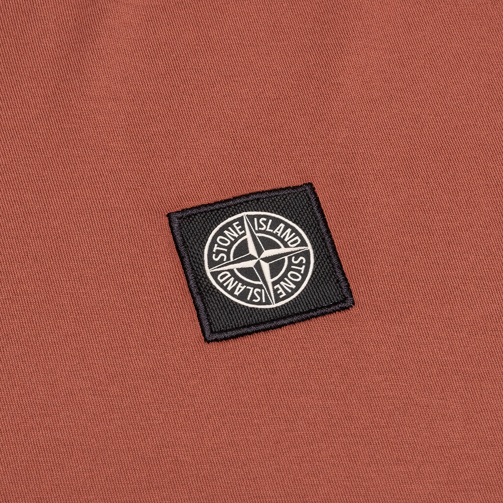 Stone Island Patch Logo L/S Tee - Brick Red