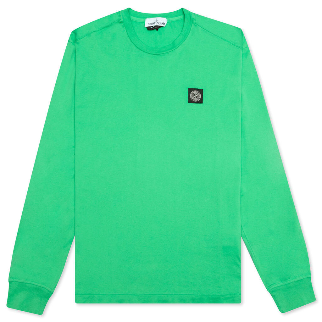 Stone Island Patch Logo L/S Tee - Green