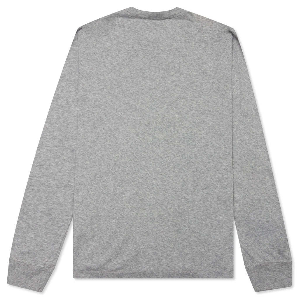 Stone Island Patch Logo L/S Tee - Melange Grey