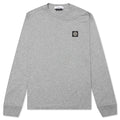 Stone Island Patch Logo L/S Tee - Melange Grey