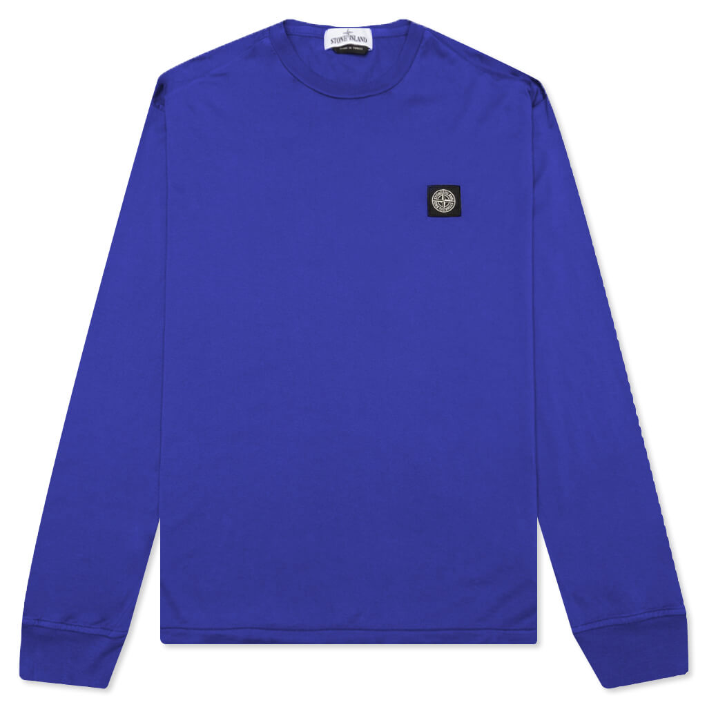 Stone Island Patch Logo L/S Tee - Periwinkle