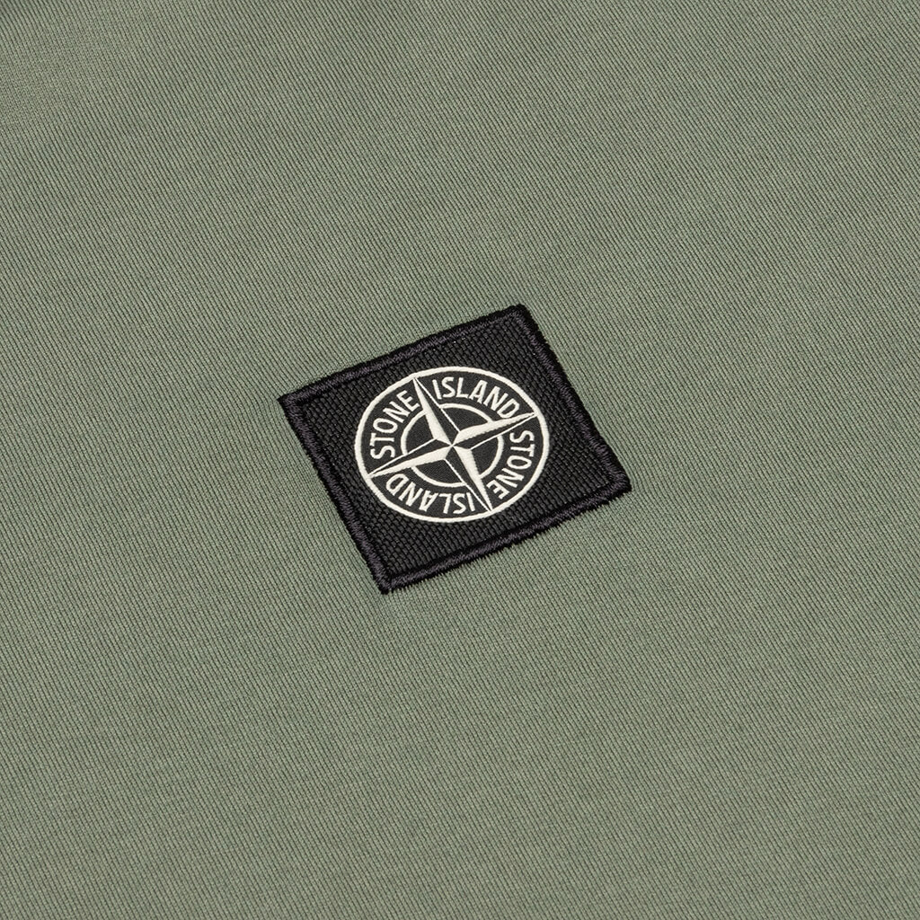 Stone Island Patch Logo L/S Tee - Sage Green