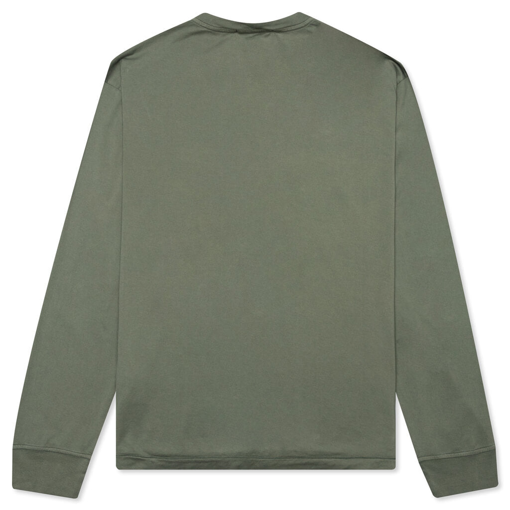 Stone Island Patch Logo L/S Tee - Sage Green